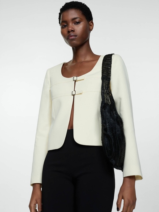 Mango Jackets & Blazers - Mango Double-buckle jacket Small